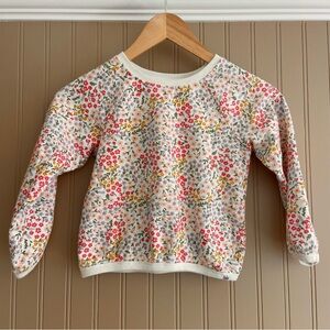 Rise Little Earthling 100% Cotton Floral Sweatshirt Child Size 5